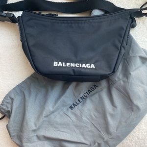 Balenciaga Wheel Small Sling Canvas Shoulder Bag